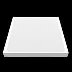 Horizontal flat lay of white blank eggshell sticker 10x10 inch
