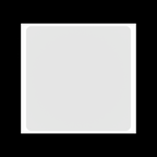 Top down view of white blank eggshell sticker 10x10 inch
