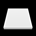 Vertical view of white blank eggshell sticker 10x12cm