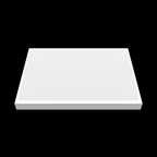 Horizontal flat lay of white blank eggshell sticker 10x15 inch