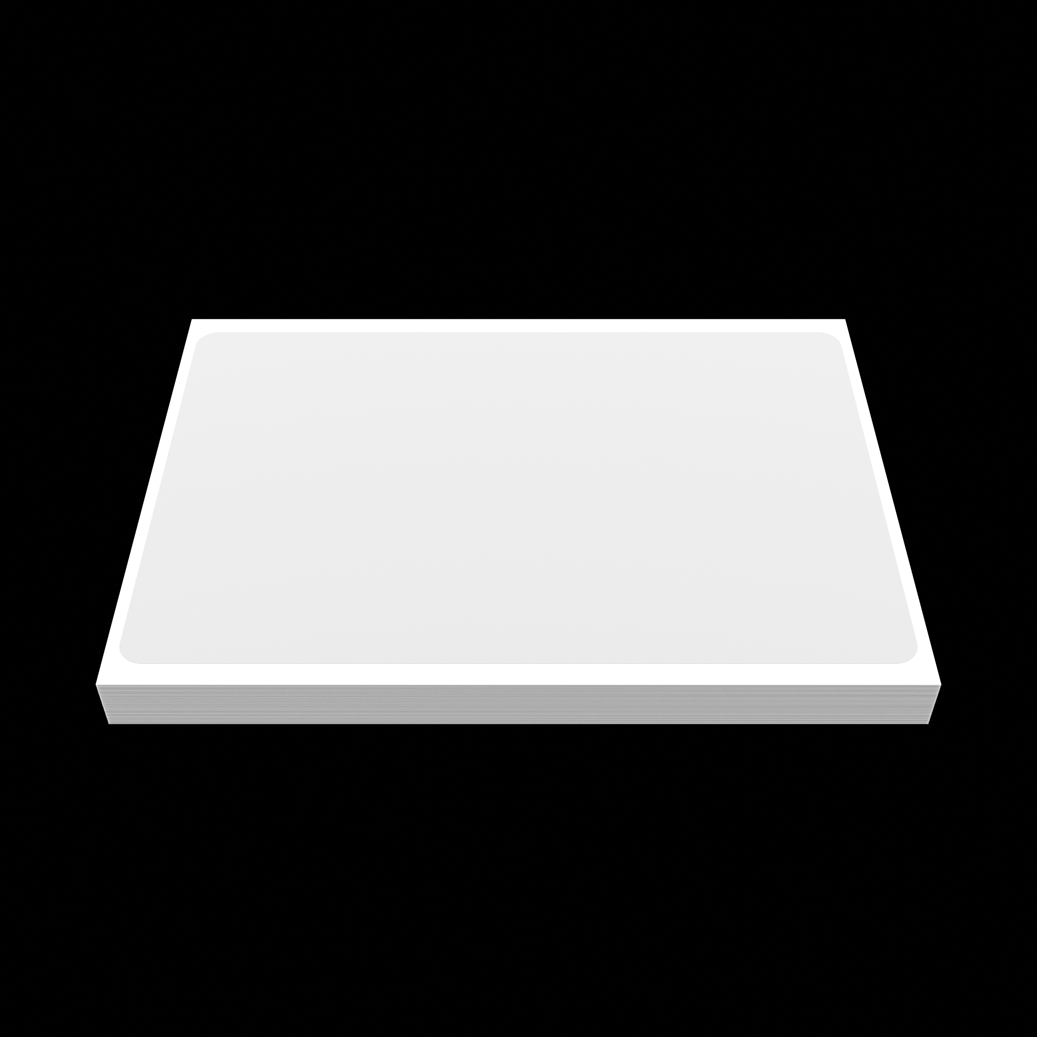 Horizontal flat lay of white blank eggshell sticker 10x15 inch