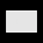 Top down view of white blank eggshell sticker 10x15 inch