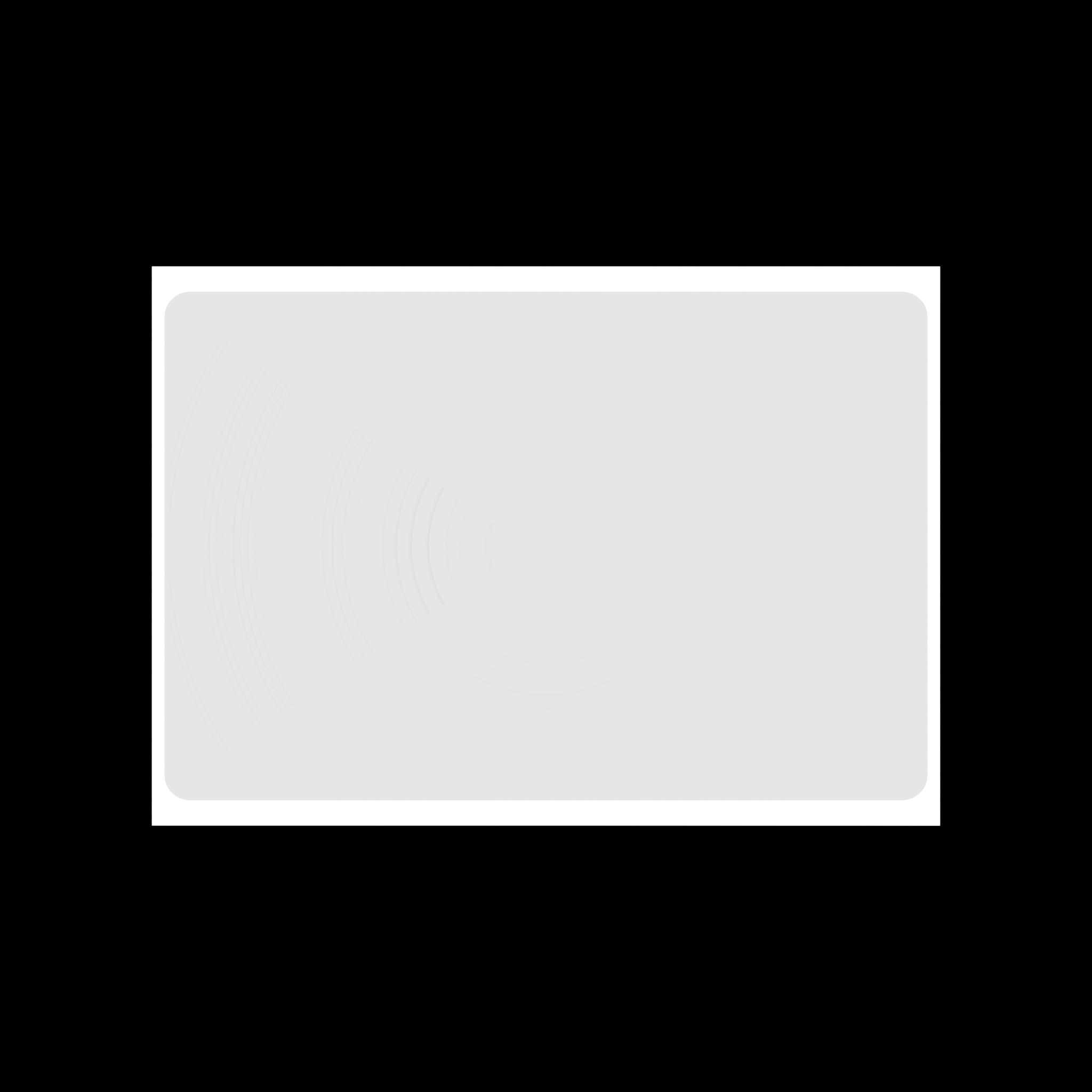 Top down view of white blank eggshell sticker 10x15 inch