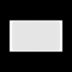 Top down view of white blank eggshell sticker 10x6 inch