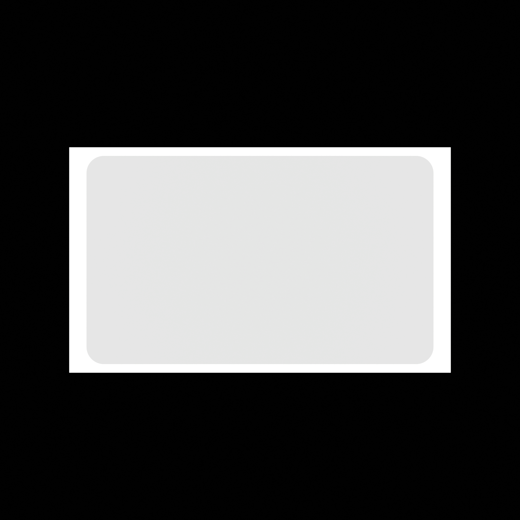Top down view of white blank eggshell sticker 10x6 inch