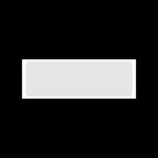 Top down view of white blank eggshell sticker 15x5cm