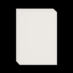 White blank eggshell sticker A4 sheet 20-pack