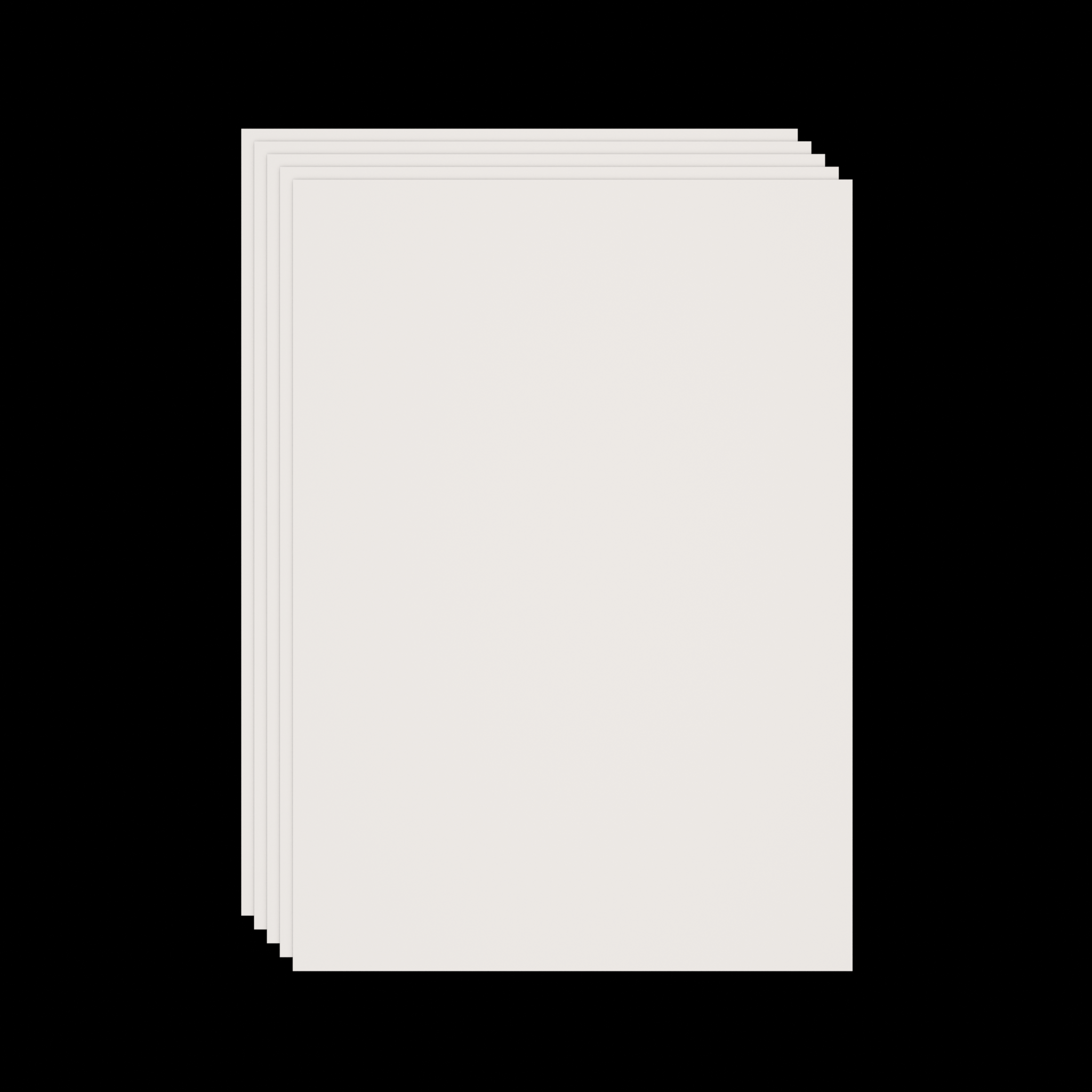 White blank eggshell sticker A4 sheet 5-pack