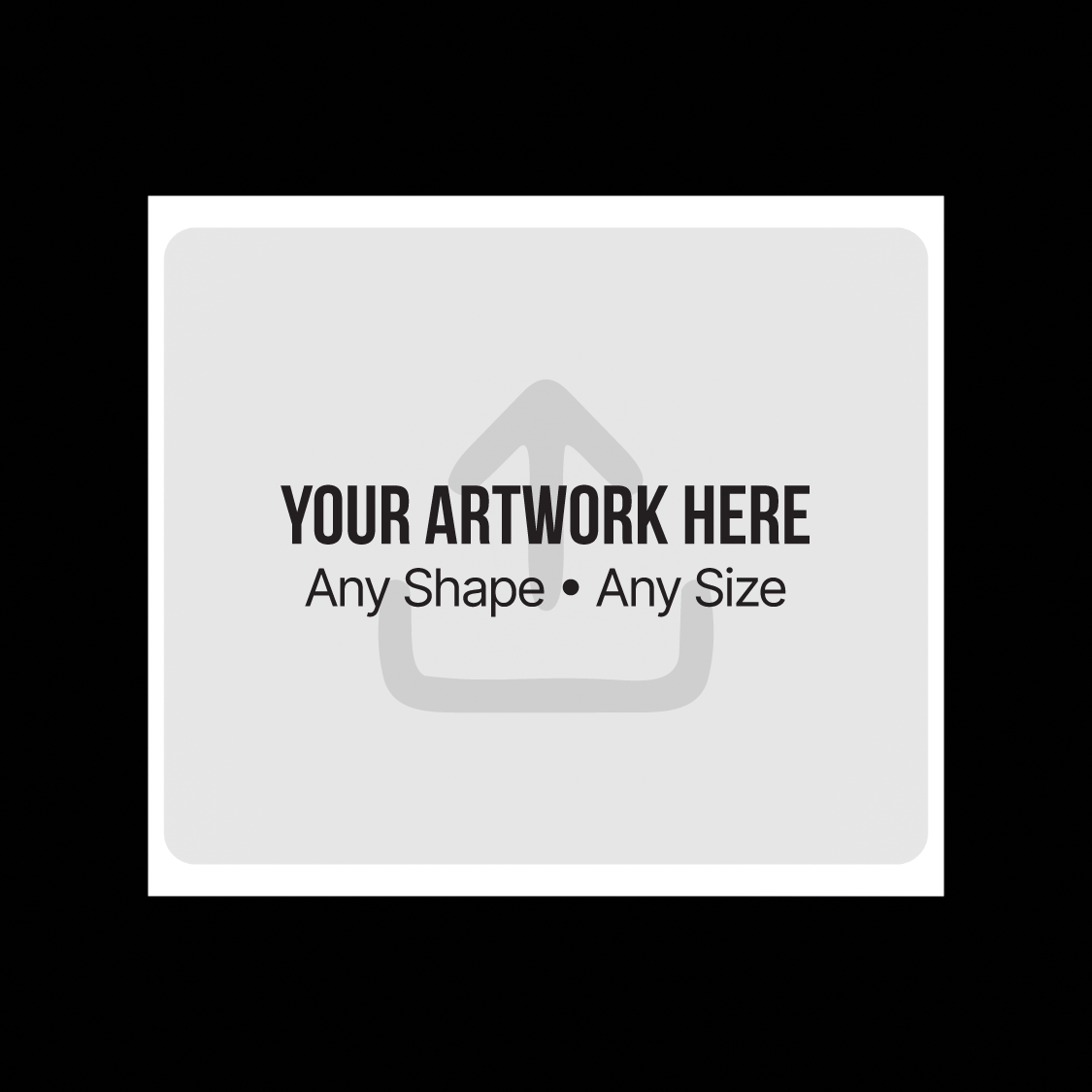 Custom regular eggshell sticker 10x12cm design