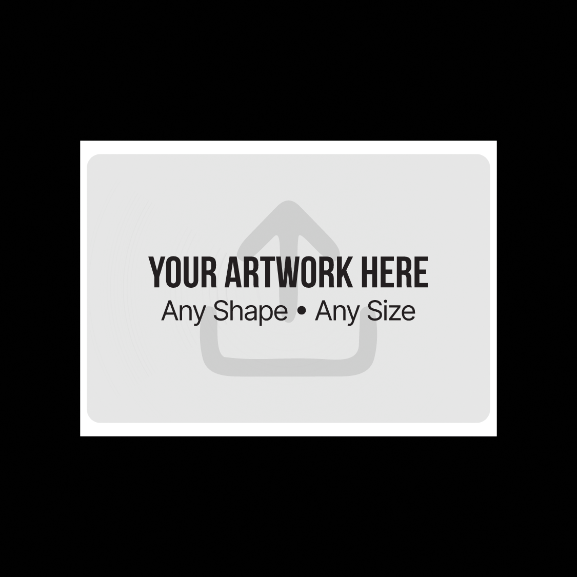 Custom regular eggshell sticker 10x15cm design