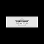 Custom regular eggshell sticker 15x5cm design