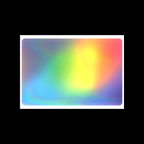 Top down view of holographic eggshell sticker 10x15cm