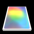 Close-up of holographic eggshell sticker 10x15cm rainbow finish