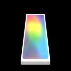 Close-up of holographic eggshell sticker 15x5cm rainbow finish