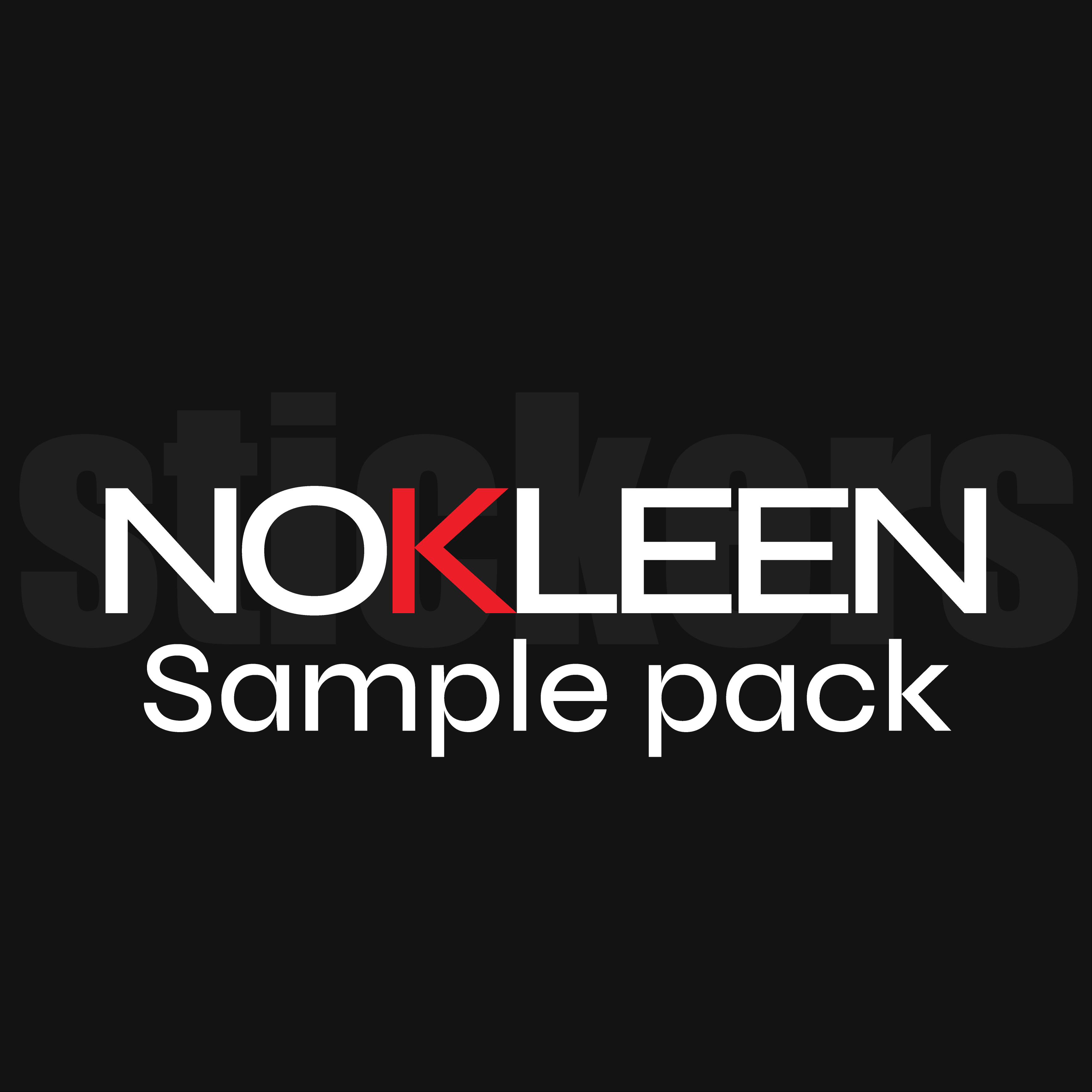 Nokleen sample pack product cover with brand logo