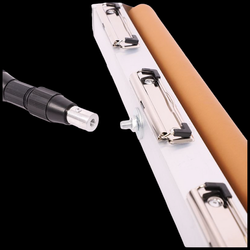 Telescopic roller screw-in assembly close-up