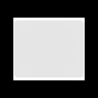 Top down view of a white blank eggshell sticker 10x12cm size with tamper-proof matte surface for graffiti and street art