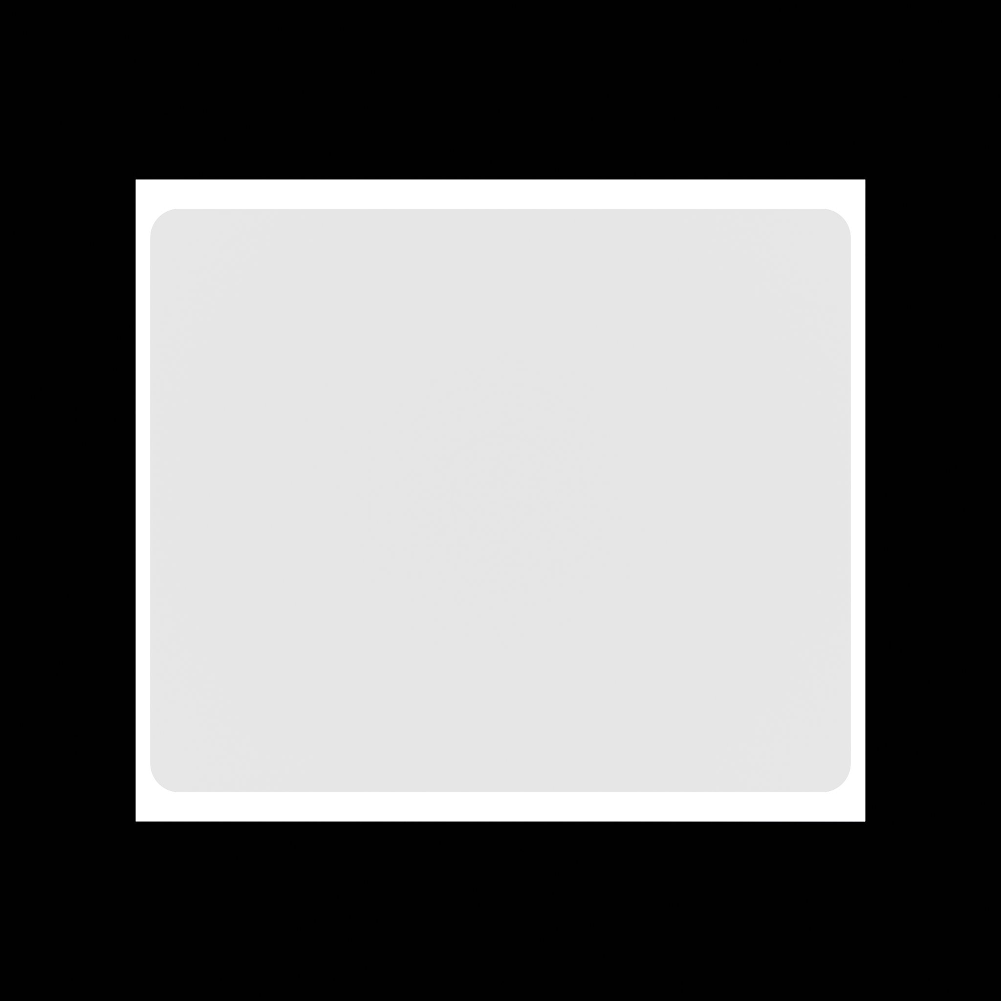 Top down view of a white blank eggshell sticker 10x12cm size with tamper-proof matte surface for graffiti and street art